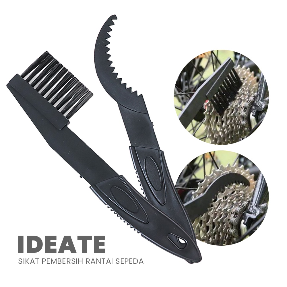 Sikat Pembersih Rantai Sepeda Bicycle Chain Cleaning Brush - YQ012 - Black