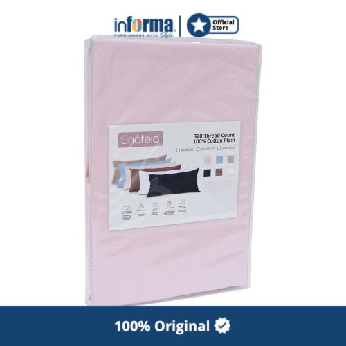 Linotela 58x86 Cm Sarung Bantal - Pink