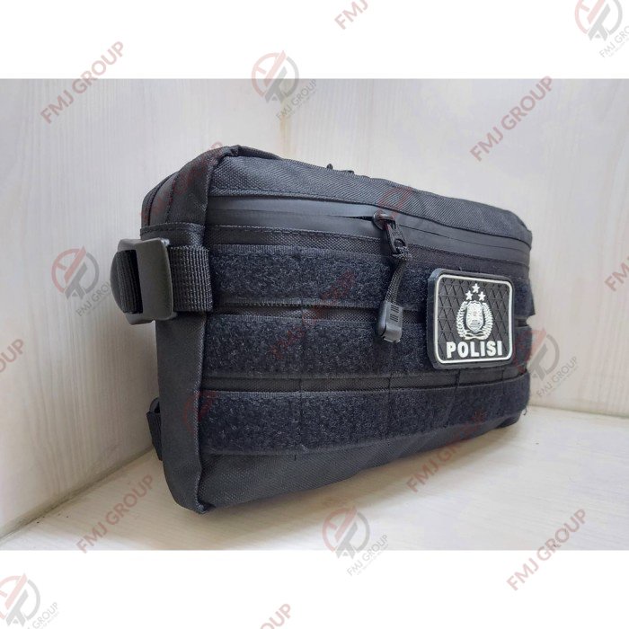 Tas Dada Tactical Chest Bag Cordura / Tas Dada Waterproof Chestbags Tas Selempang Dada Hitam