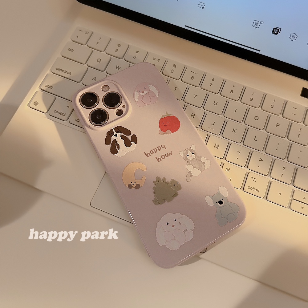 IPHONE Ins Casing Silikon Kartun Anjing Lucu Untuk Iphone14 11 12 13 PRO MAX Casing Cover Pelindung AT0271