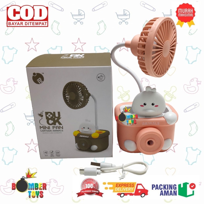 MINI FAN KIPAS ANGIN MEJA 3 in 1 Pencil Cutter Pen Holder Usb Charge