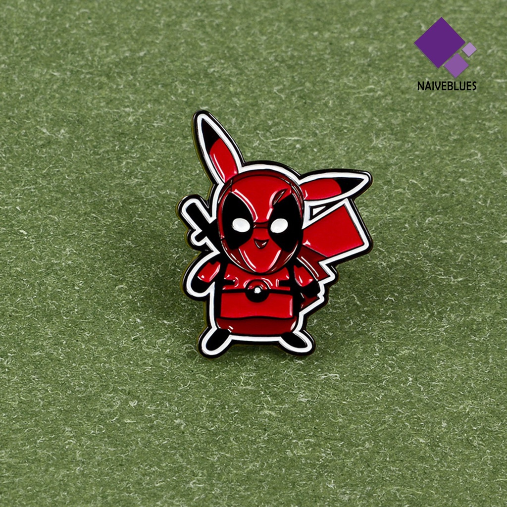 &lt; Naiveblues &gt; Bros Pin Elegan Detektif Indah Paduan Kartun Peri Pria Kemeja Lencana Aksesoris Pakaian