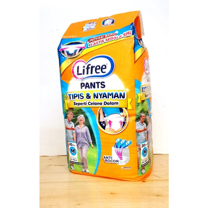 Lifree Popok Celana Dewasa Tipis &amp; nyaman M20 Pampers Diaper