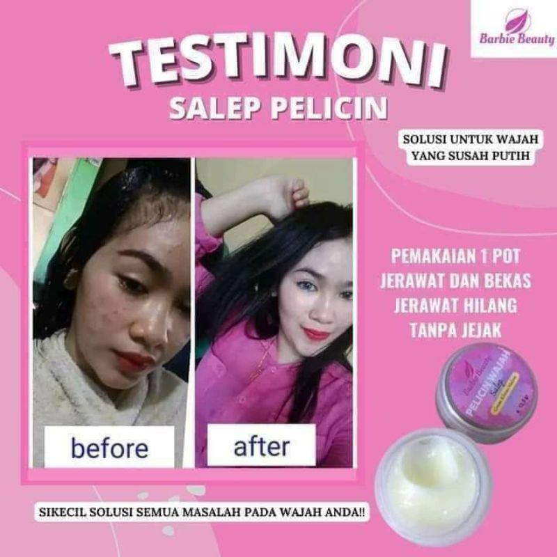 BPOM Salep Sunscreen Barbie Beauty Pelicin dan Pemutih Wajah Original 100%