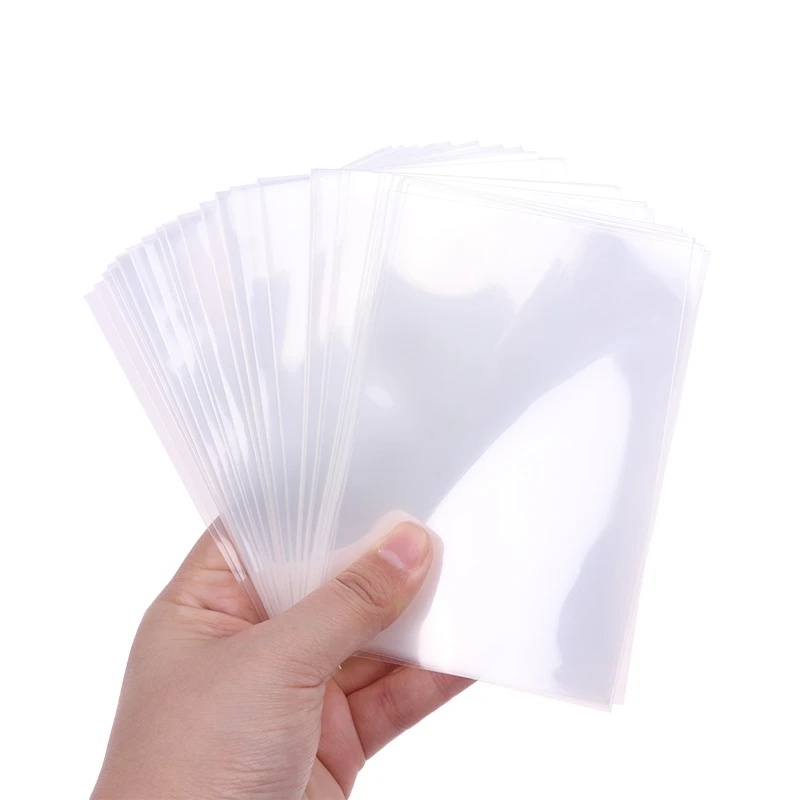 50pcs Tahan Air Debu Transprant Card Cover Pelindung Holder Untuk Bisnis Bermain Meja Papan Permainan ID Card Photocard Holders Case Bags