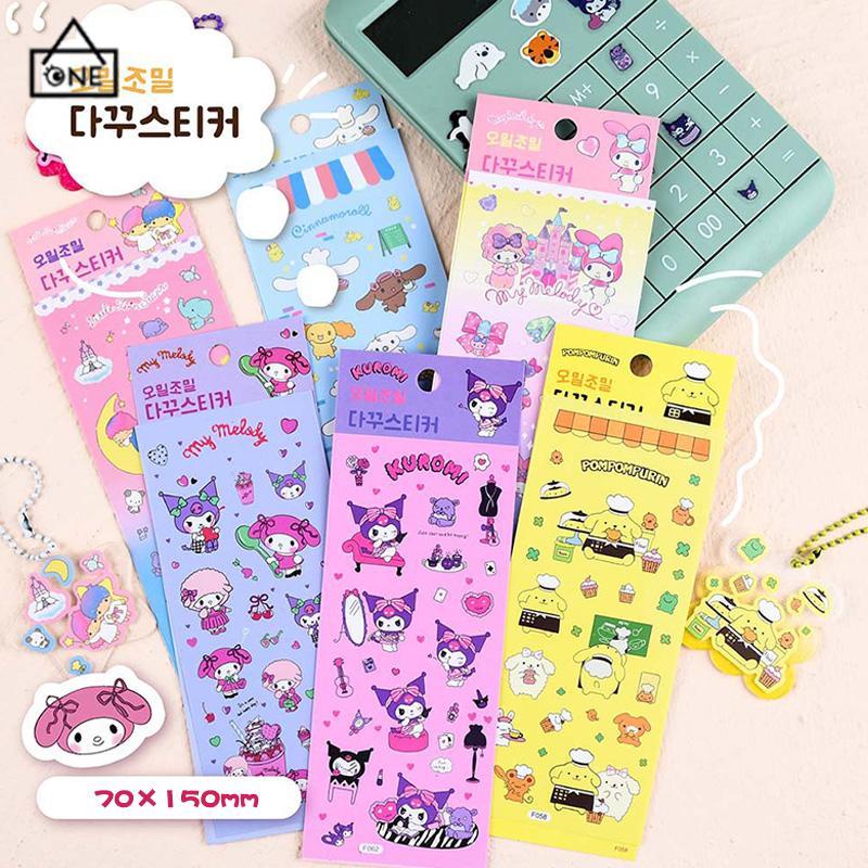 COD❤️Stiker Koromi Waterproof Kartun Sanrio MELODY Untuk Diary Stiker Dekorasi DIY-A.one