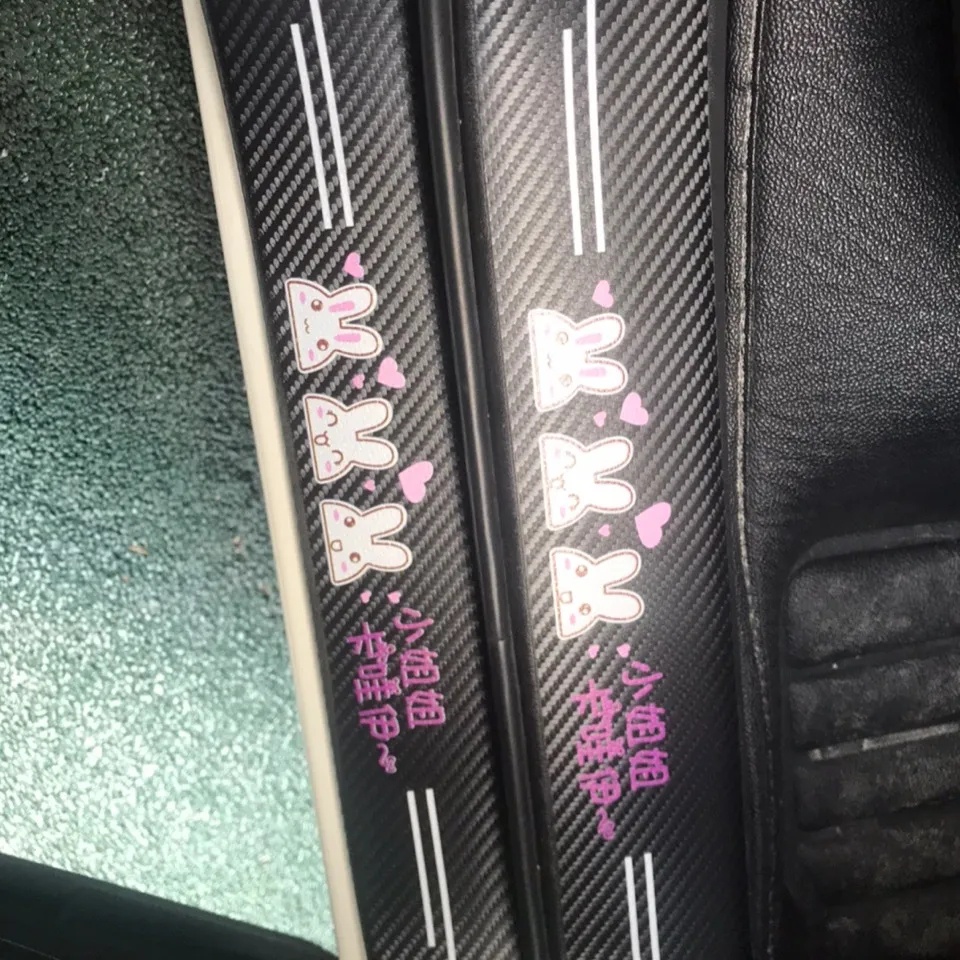 Strip Pelindung Bagasi Mobil rear trunk doorsill Kartun Lucu universal Papan Penjaga Belakang Tabrak Dan Gores strip Stiker Pelindung