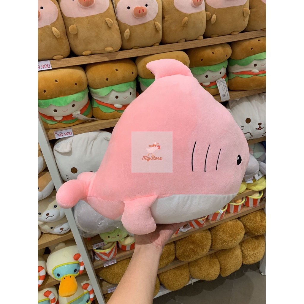 MINISO Baby Shark Plush Toy Boneka Bantal ikan Hiu 18inch Lembut