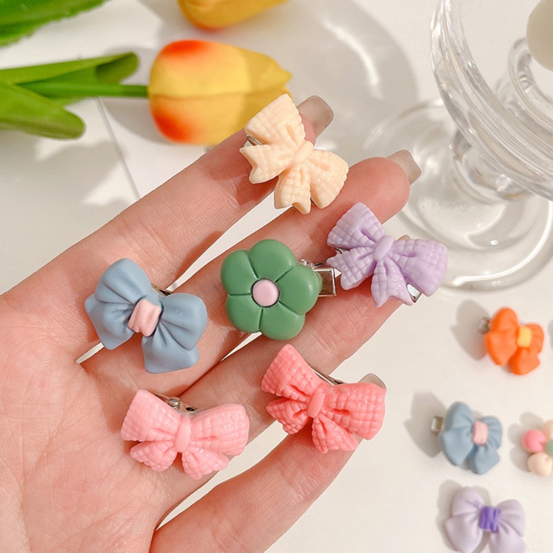 10pcs/set Jepit Rambut Hewan Gadis Lucu Hair Clip Gadis Aksesoris Rambut Anak Lucu Poni Klip Buah Duckbill Klip Anak Hairclips