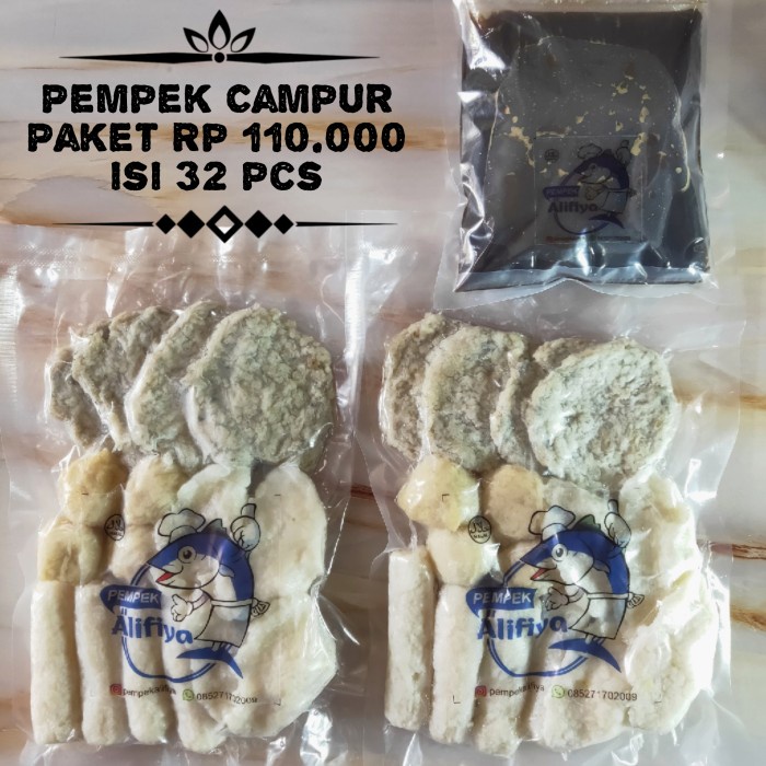 

PEMPEK PALEMBANG PAKET CAMPUR ISI 32 PCS + CUKO 300 ml
