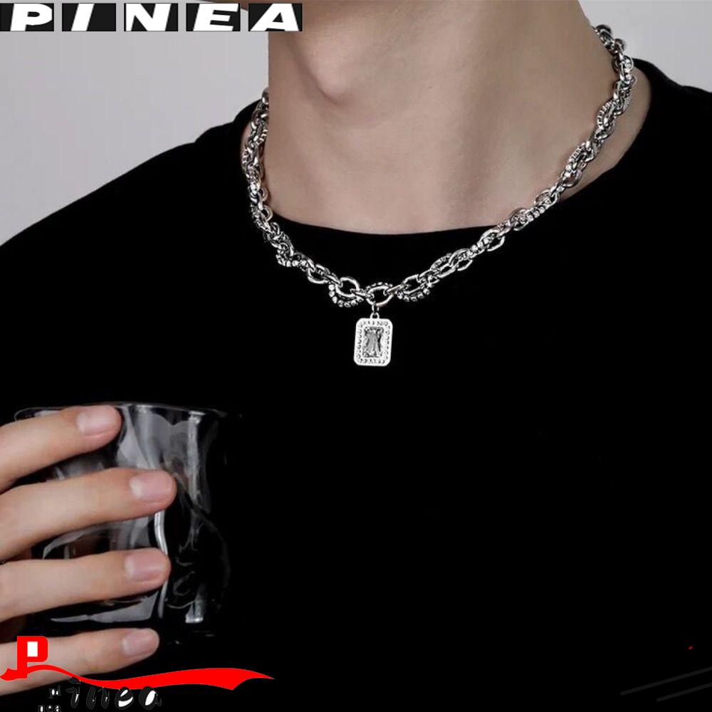 Nanas Rantai Tulang Selangka Rasa Dingin Aksesoris Titanium Steel Kalung