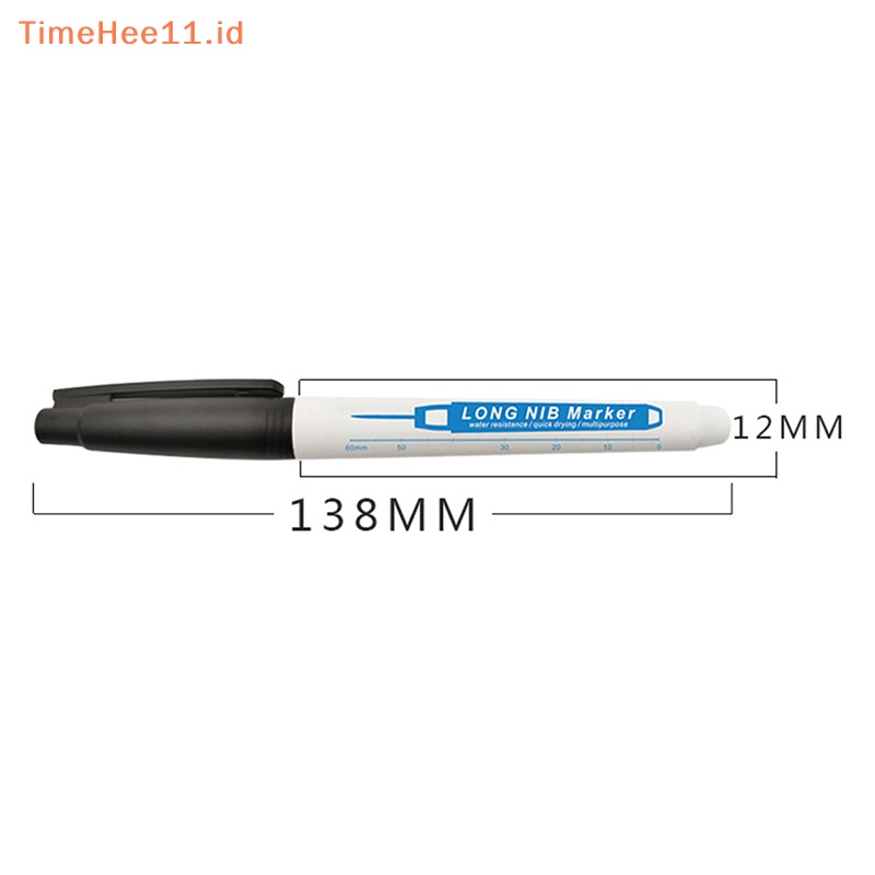 Timehee 30mm Deep Hole Long Nib Head Marker Untuk Pen Perforag Metal Tahan Air Kamar Mandi Woodworking Dekorasi Serbaguna ID