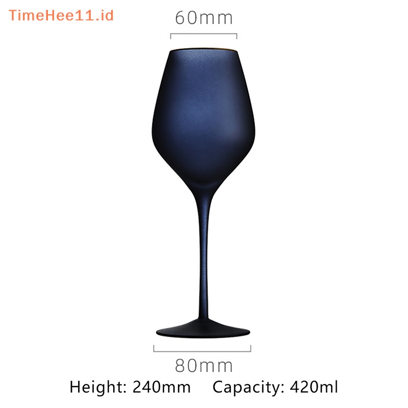 Timehee 1Pc Frosted Crystal Champagne Cup Gelas Cocktail Gelas Anggur Merah Goblet ID