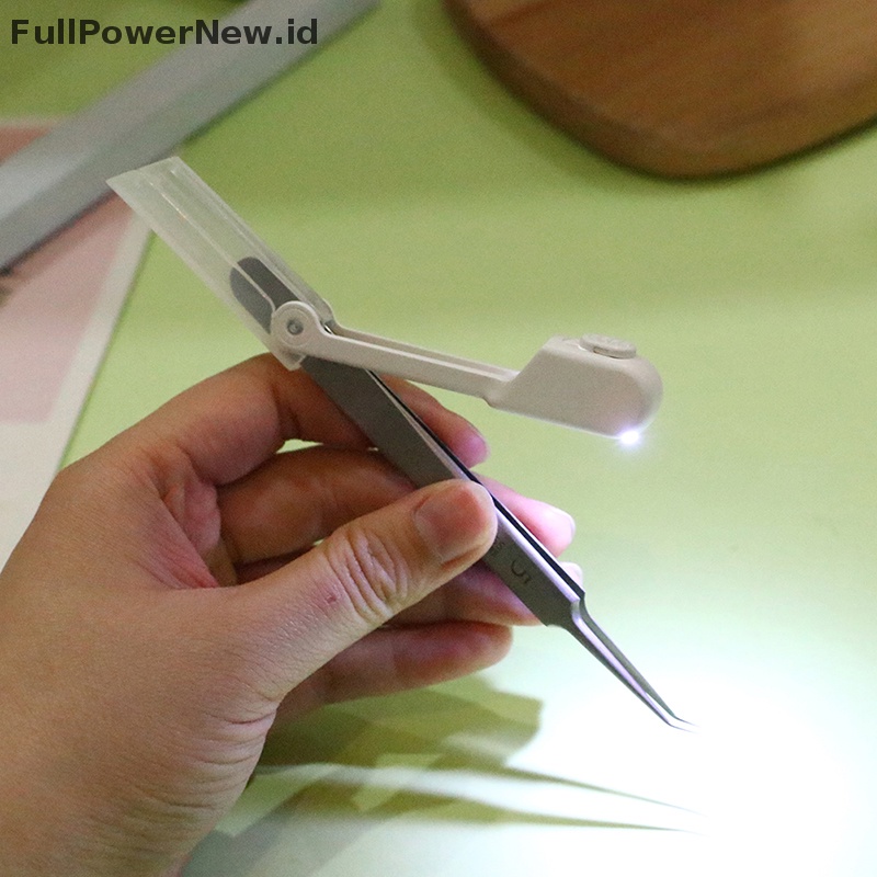 Power Light Led Acne Pinset Untuk Splinter Penghilang Komedo Acne Clip ID