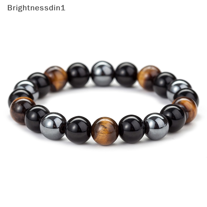 [Brightnessdin1] Gelang Manik Batu Hematite Magnetik Perawatan Kesehatan Magnet Pria Penurunan Berat Badan Butik Perhiasan