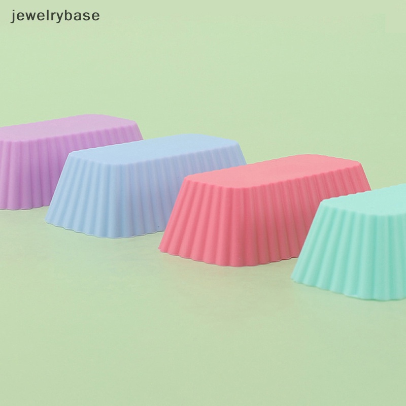 [jewelrybase] 1/4pcs Silikon Persegi Panjang Reusable Kue Jelly Baking Cetakan Alat Dapur Butik