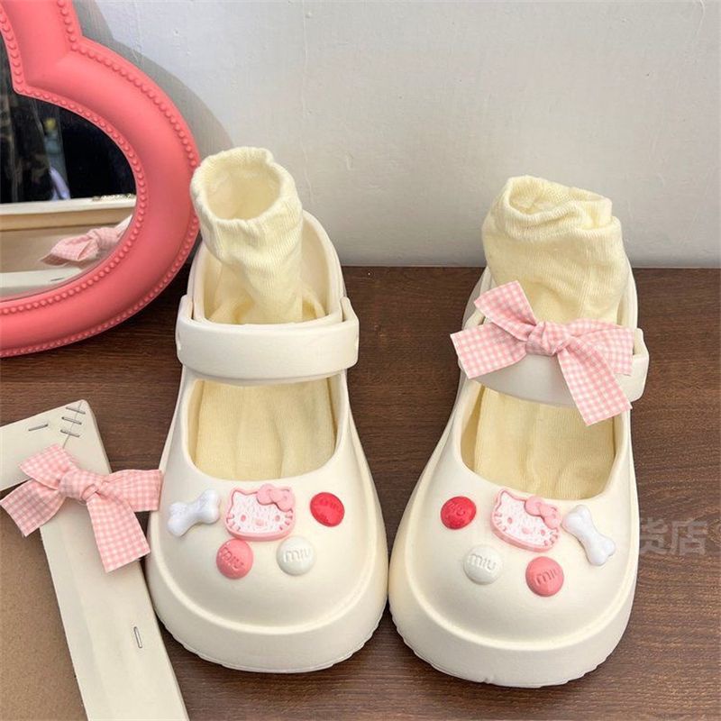 &lt;Cute Pink 6pcs&gt;crocs jibbitz crocs jibbitz Pesona crocs jibbitzs crocs clog jibbitz Gesper Sepatu Dekorasi Sepatu