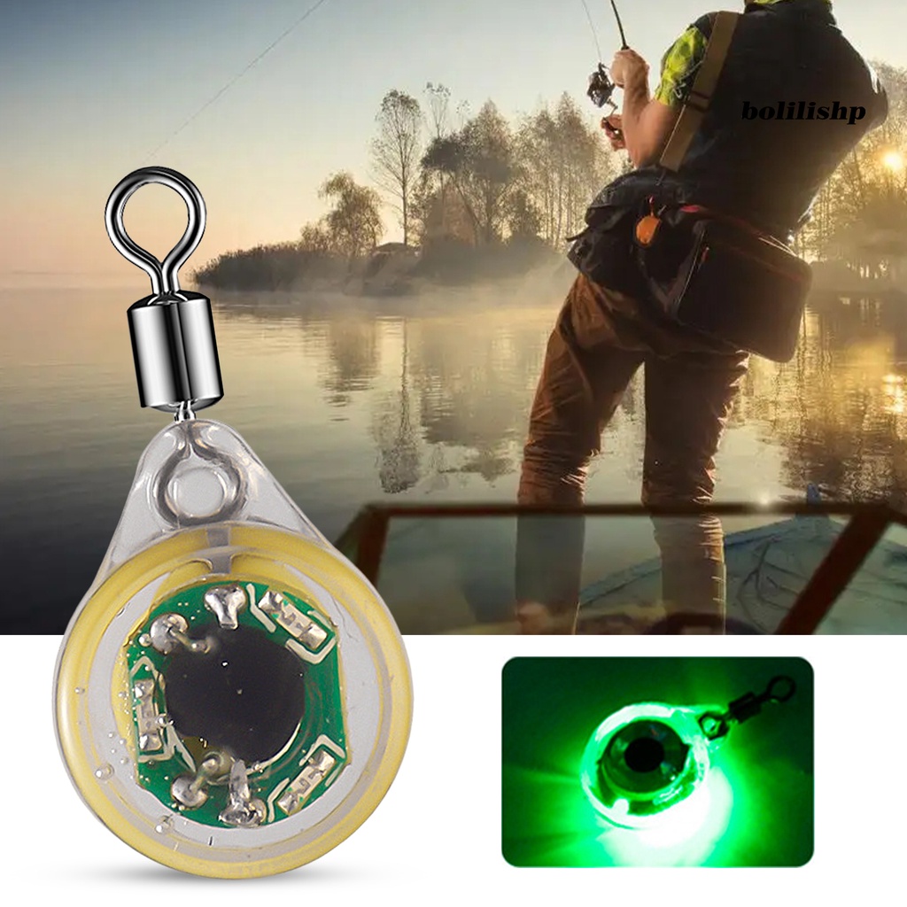 Bo-fishing Lure Lampu Deep Drop Underwater Simulasi Fisheye Tackle Profesional Attract Fish Tahan Air LED Lure Attractant Button Fish Gathering Light Outdoor Fishing