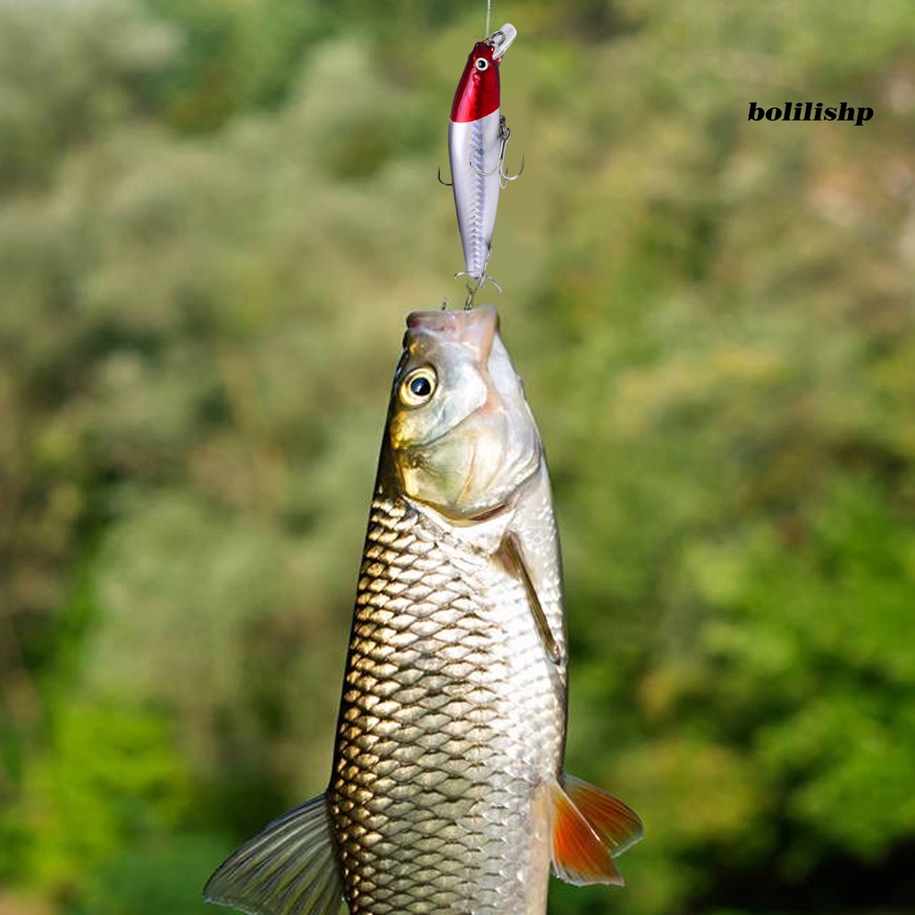 Bo-10.5cm/19g Umpan Pancing Realistis Simulasi 3D Fisheyes Kait Tajam Warna Cerah Lempar Panjang Angling Ikan Kecil Universal Tenggelam Umpan Keras Troli Wobblers Untuk Outdoor