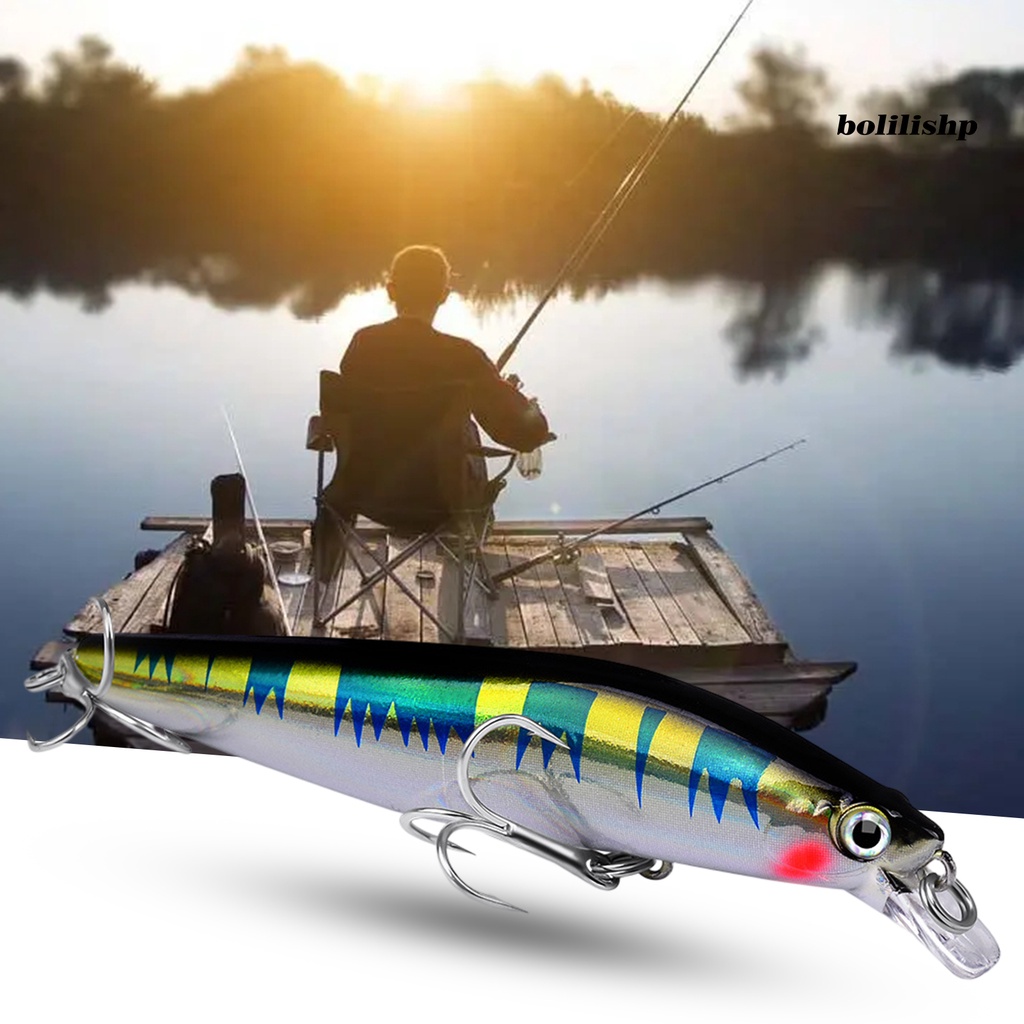 Bo-10.5cm/19g Umpan Pancing Realistis Simulasi 3D Fisheyes Kait Tajam Warna Cerah Lempar Panjang Angling Ikan Kecil Universal Tenggelam Umpan Keras Troli Wobblers Untuk Outdoor