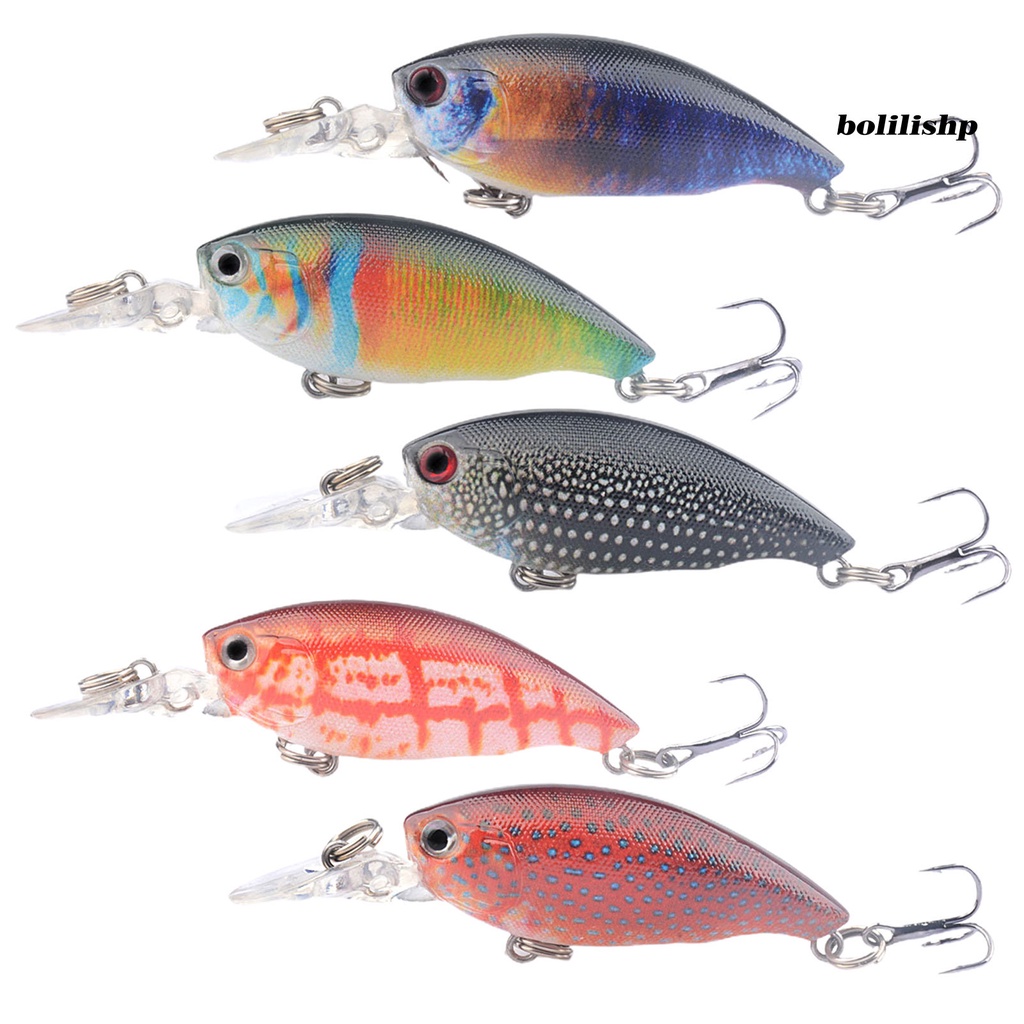 Bo-6.5cm/5.5g Umpan Pancing UV Dicetak Simulasi 3D Fisheye Wobbler Kait Tajam Mencegah Pelarian Universal Air Tawar Laut Memancing Buatan Bass Keras Umpan Perlengkapan Memancing