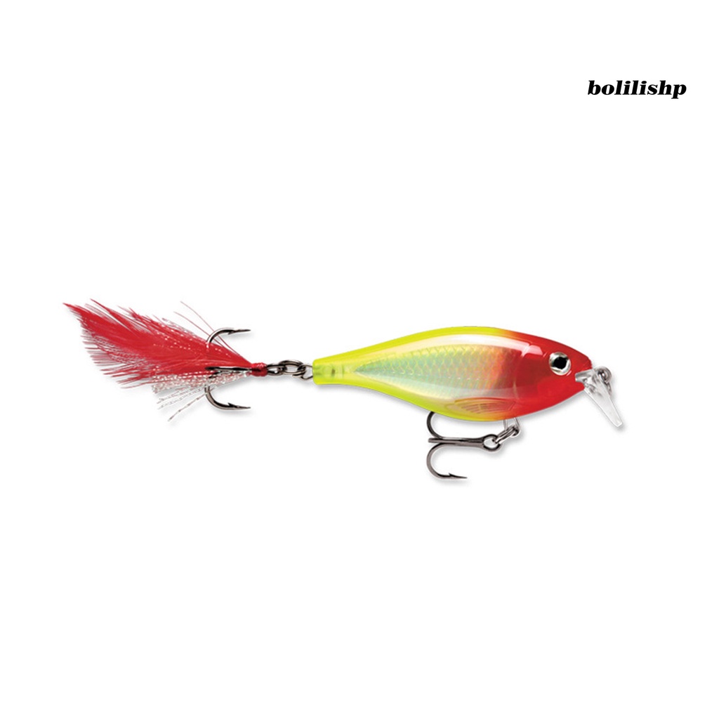 Bo-12.3-13g/8.5-9cm Umpan Pancing 3D Simulasi Fisheye Tajam Kait Menggoda Air Tawar Treble Hook Lure Umpan Memancing Luar Ruangan