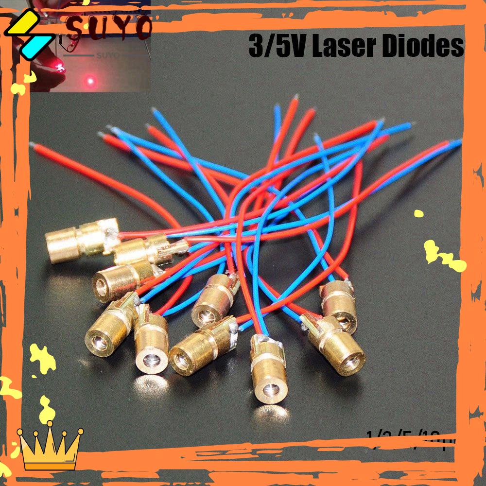 Suyo1 /3 /5 /10pcs Dioda Laser Modul Dioda Dot Kepala Tembaga 5jt watt