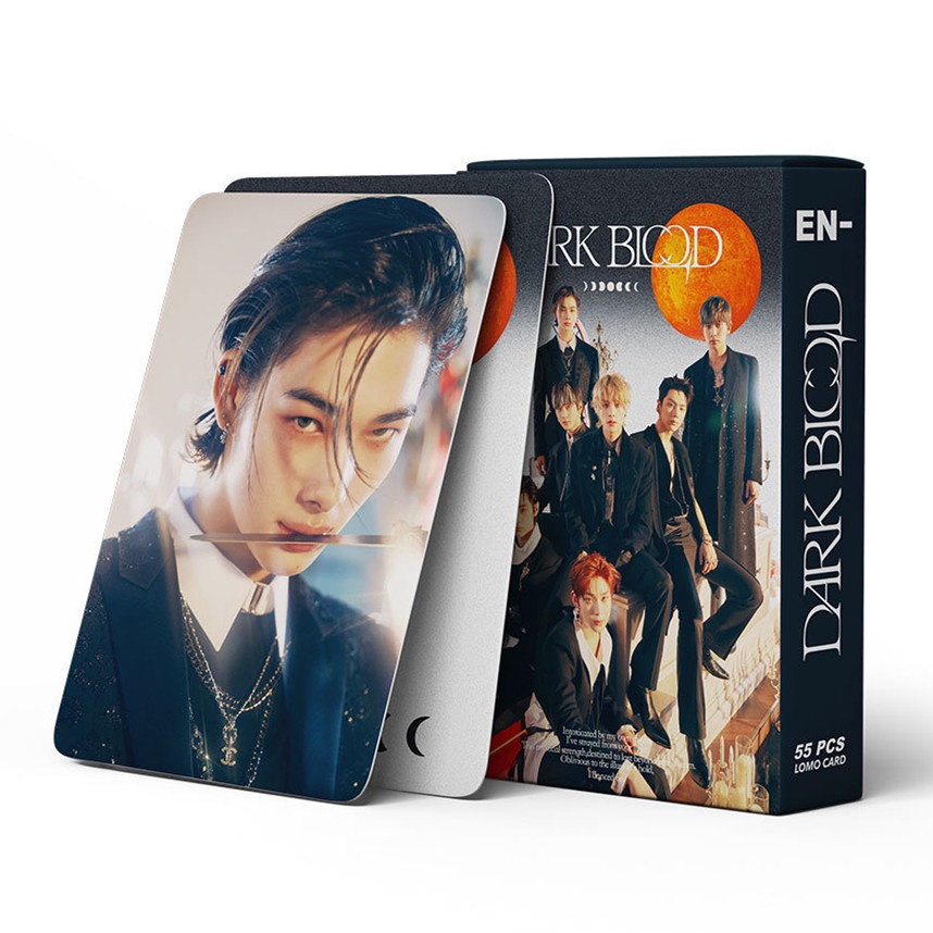 55pcs/box EN-HYPEN Mini 4th Album DARK BLOOD Photocards Kartu Lomo ENHYPEN Kpop Postcards Series