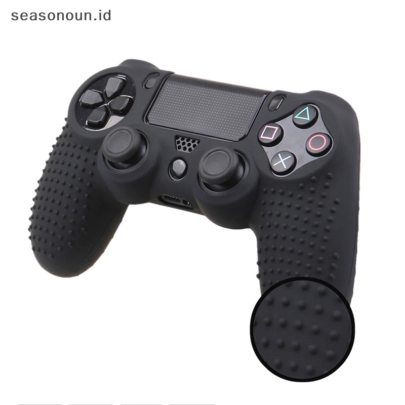 PLAYSTATION Seasonoun Kamuflase Silikon Rubber Skin Grip Cover Case Untuk Playstation4 PS4 Controller  .