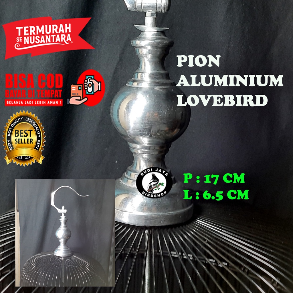 JUAL PION LOVEBIRD ALUMINIUM POLOS TANGGUNG GANTUNGAN SANGKAR KANDANG BURUNG BESI KAPSUL PLECI KONIN