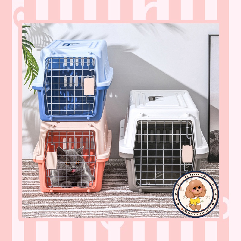 Pet Carrier Pet Cargo Travel 48 x 31.5 x 30cm Untuk Anjing Dan Kucing