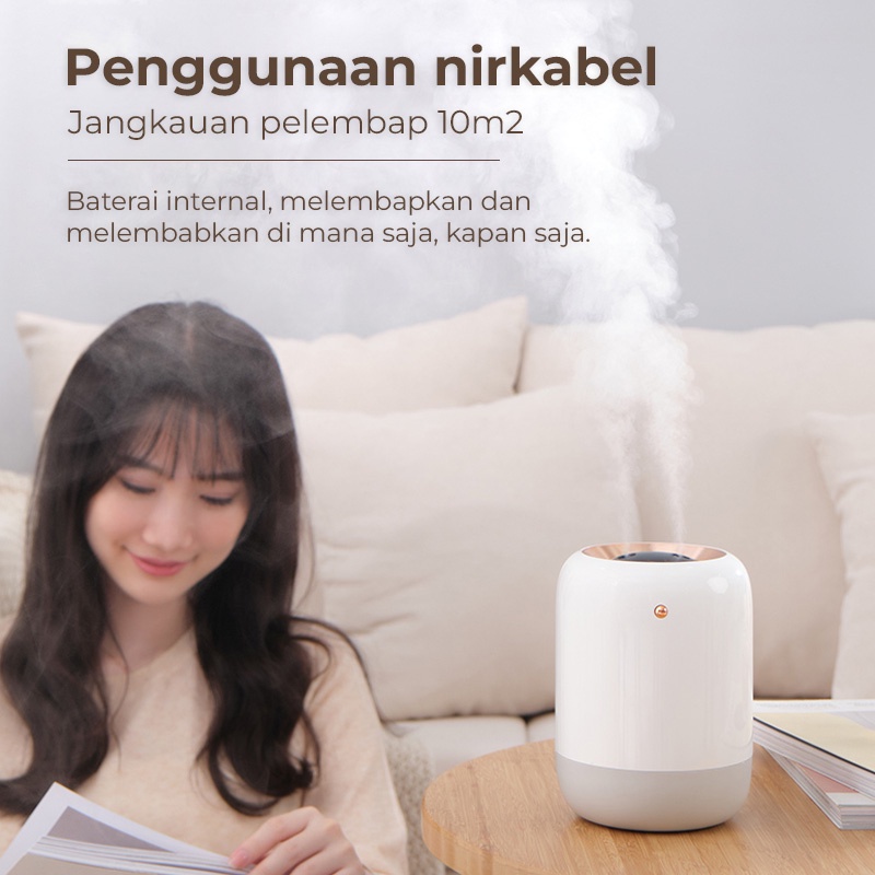 Muxnw M09 Dual Jet Humidifier  Mini Air Humidifier pelembab udara