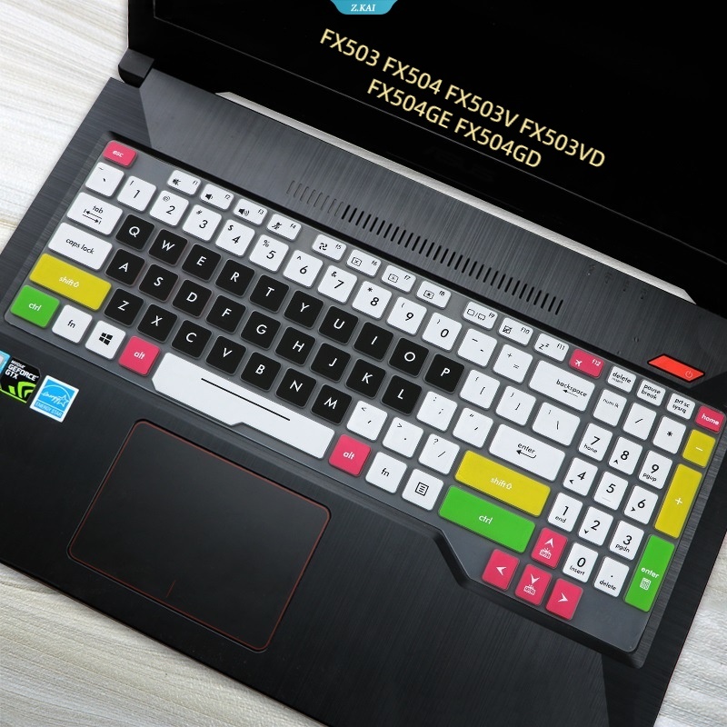 Cover Keyboard Laptop Untuk ASUS 15.6 Inch FX503 FX504 FX503V FX503VD FX504GE Lembut Dan Nyaman Silikon Pelindung Kulit Film TPU Clear Film Silicone Cover [ZK]