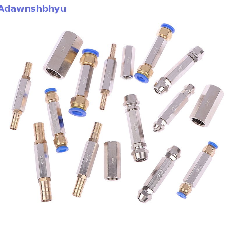 Adhyu Pneumatic Check Valve OD Selang One Way Valve Pipa Kompresor Angin Fitg Adapter ID