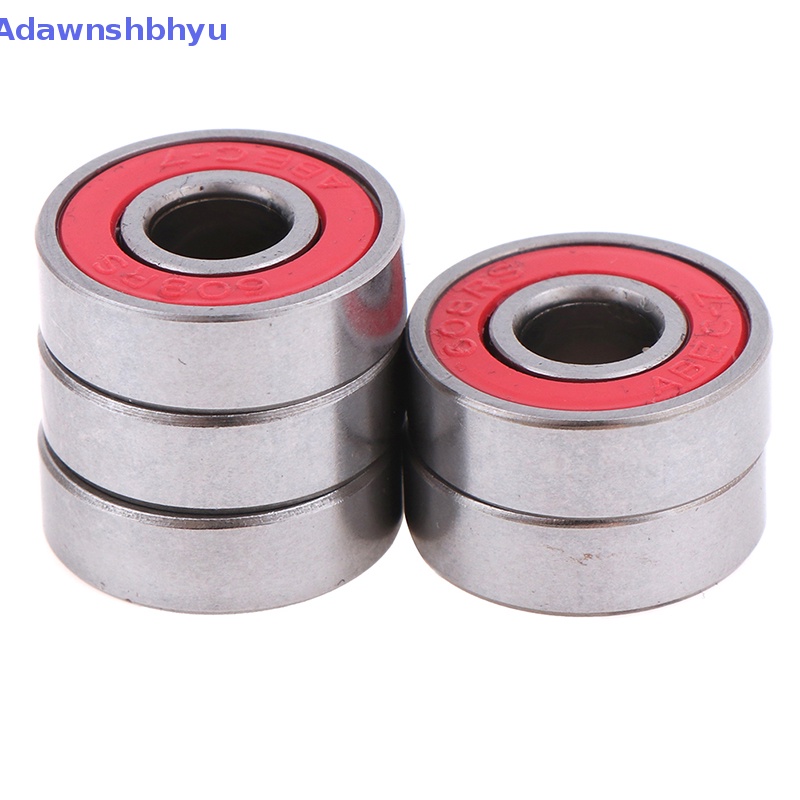 Adhyu 5Pcs Merah ABEC-7 608RS Skateboard Roller Sealed Ball Bearings 8x22x7mm ID