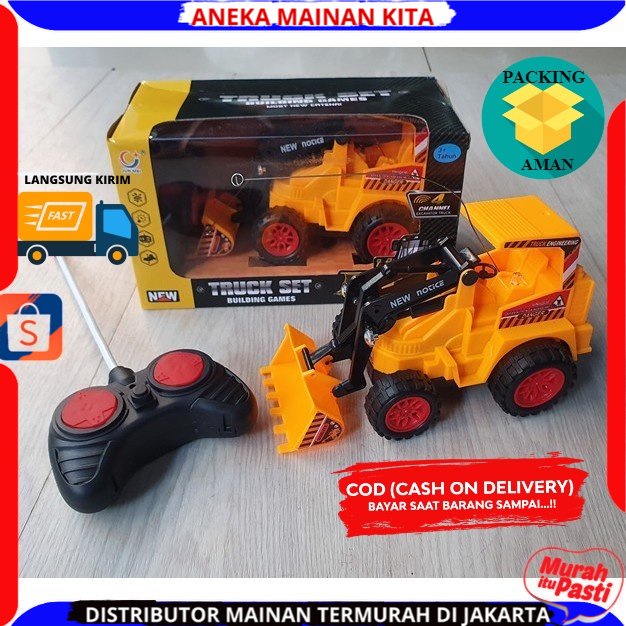 PROMO MAINAN ANAK RC BEKO TRUCK BULDOZER ALAT BERAT REMOTE CONTROL TRUK MURAH SNI TERBARU