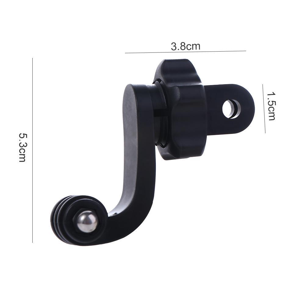 AUGUSTINA Vertical Mount Adapter Universal Adaptor Helm Motor Center Action Camera Braket Putar 360derajat