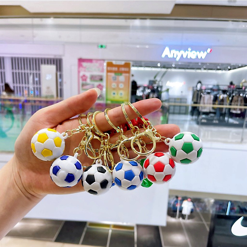 Gantungan Kunci Sepak Bola Permainan Suvenir Mainan Anak Liontin Gantungan Kunci Mobil Hadiah Siswa YSL23003