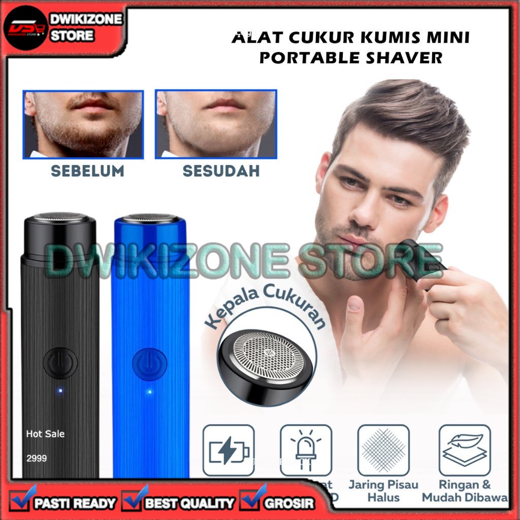 [GROSIR] ALAT PENCUKUR CUKURAN JENGGOT MINI ELEKTRIK PORTABLE MULTIFUNGSI