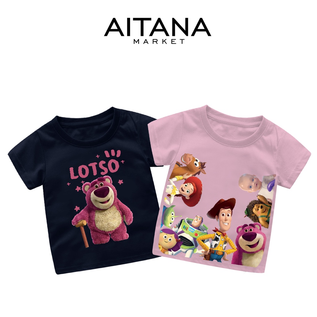 Kaos Bayi Sampai Dewasa Toy Story Series Lotso The Hugging Bear Bahan Katun Combed 30s Premium