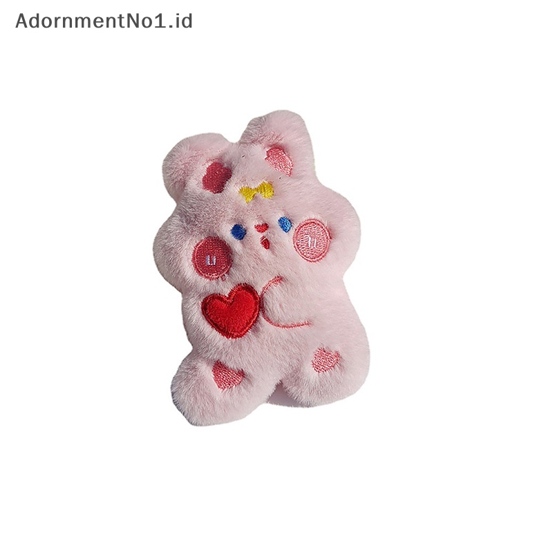 [AdornmentNo1] Lucu Kartun Mewah Kelinci Liontin Boneka Plush Gadis Tas Gantungan Kunci Ornamen Tas Dekorasi Keychain Ransel Ch Stuff Plush Toy [ID]