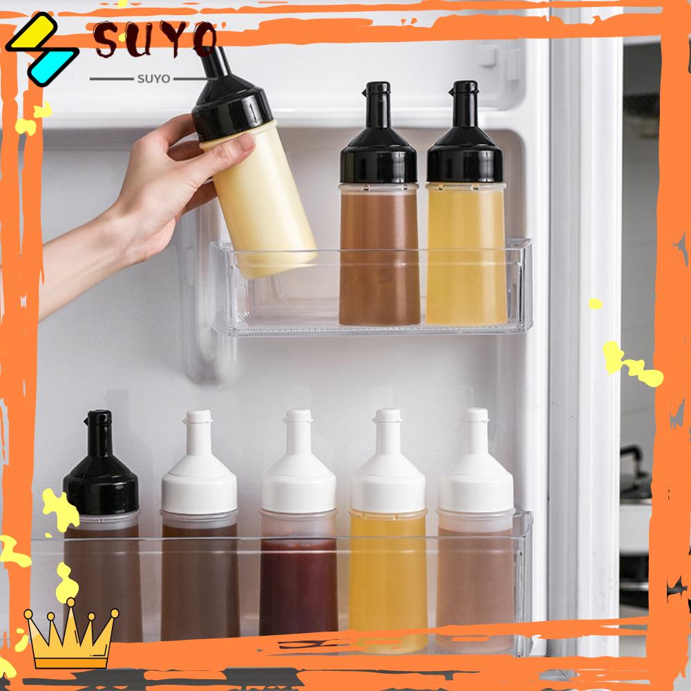 Suyo 2pcs Botol Pencet Plastik Mustard 250ml Seasoning Olive Oil Botol
