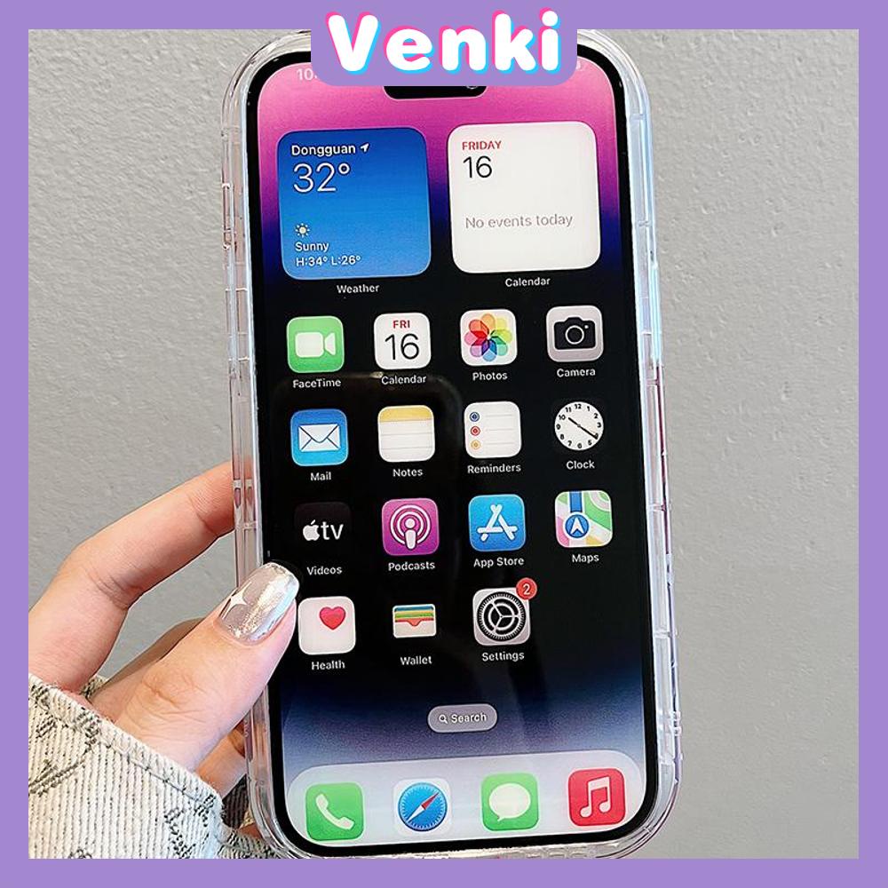 VENKI - For iPhone 11 iPhone Case Laser Reflective Transparent Phone Case TPU Soft Shockproof Airbag Case Protection Small Coconut Compatible with iPhone 14 13 Pro max 12 Pro Max