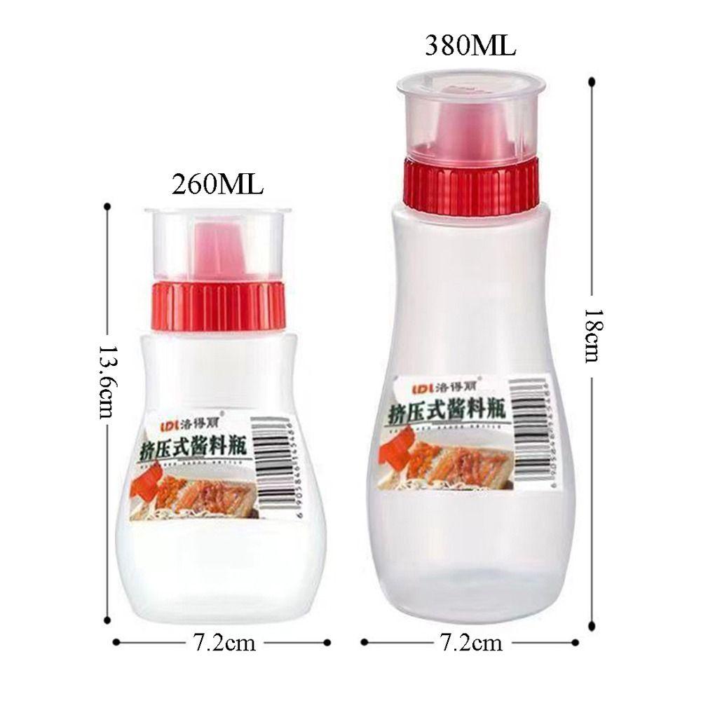 R-FLOWER 2pcs Botol Remas Berpori Botol Selai Serbaguna Botol Saus Tomat