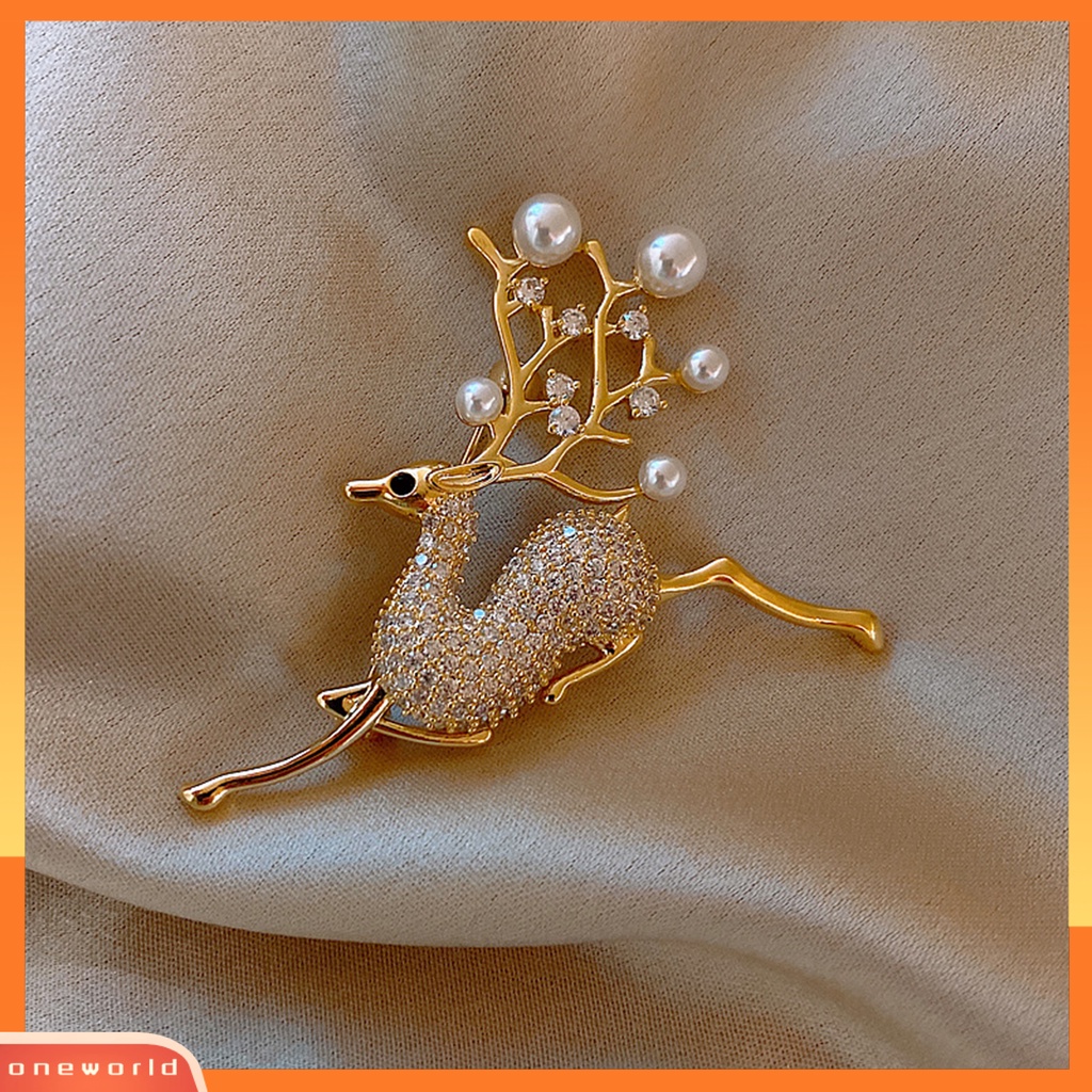 [ONE] Bros Pin Busur Mutiara Imitasi Perempuan Berkilau Tahan Lama Bros Baju Dekor