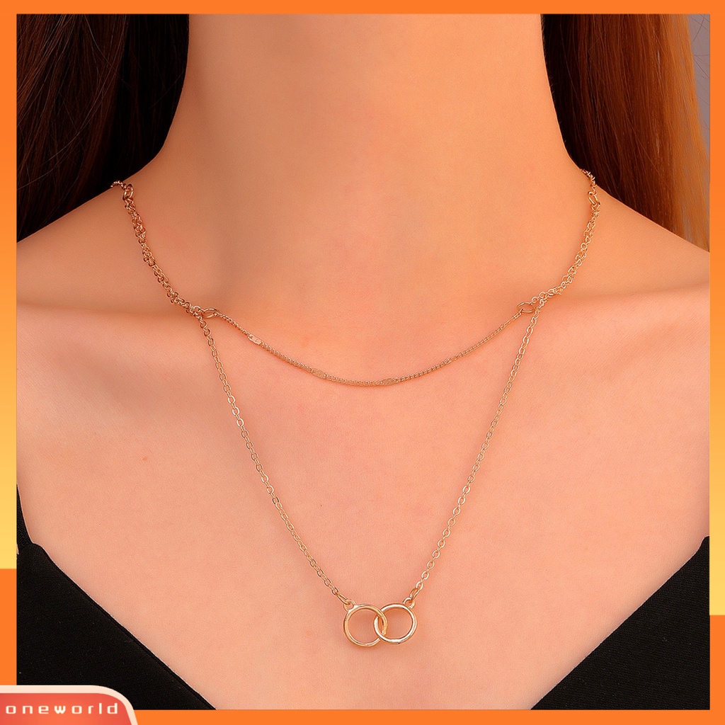 [ONE] Women Necklace Kalung Liontin Kupu-Kupu Hias Geometris Multi Gaya Untuk Pesta