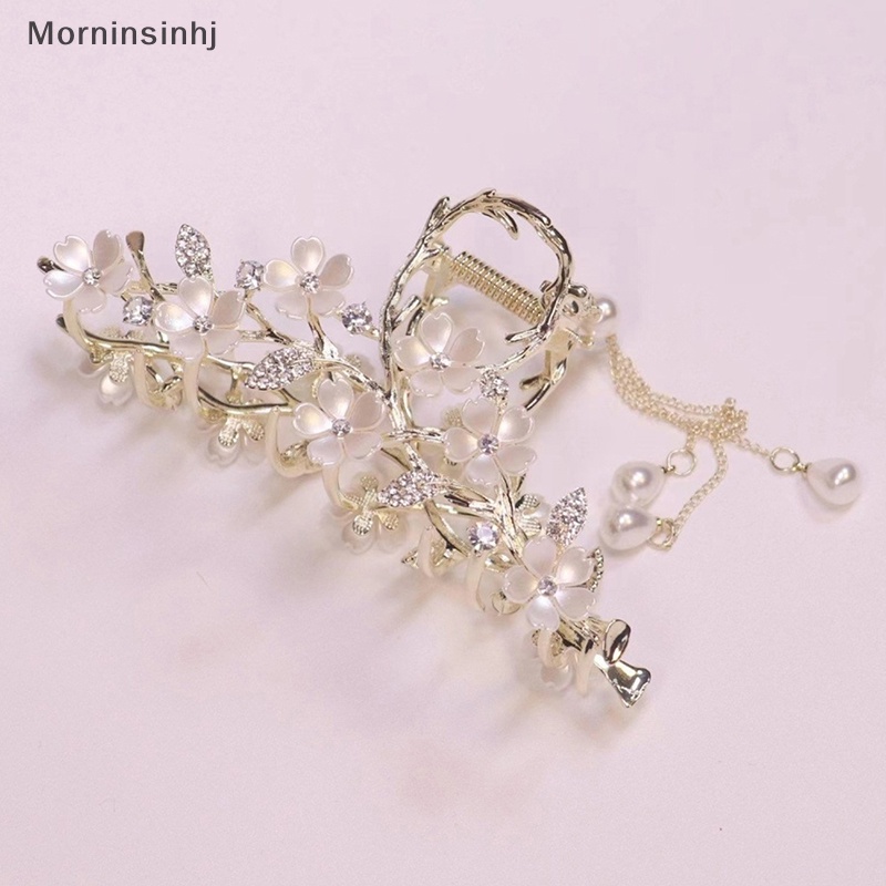 Mornin 1PCS Pearl Tassel Hair Claw Untuk Wanita Jepit Rambut Lucu Hiasan Kepala Korea id