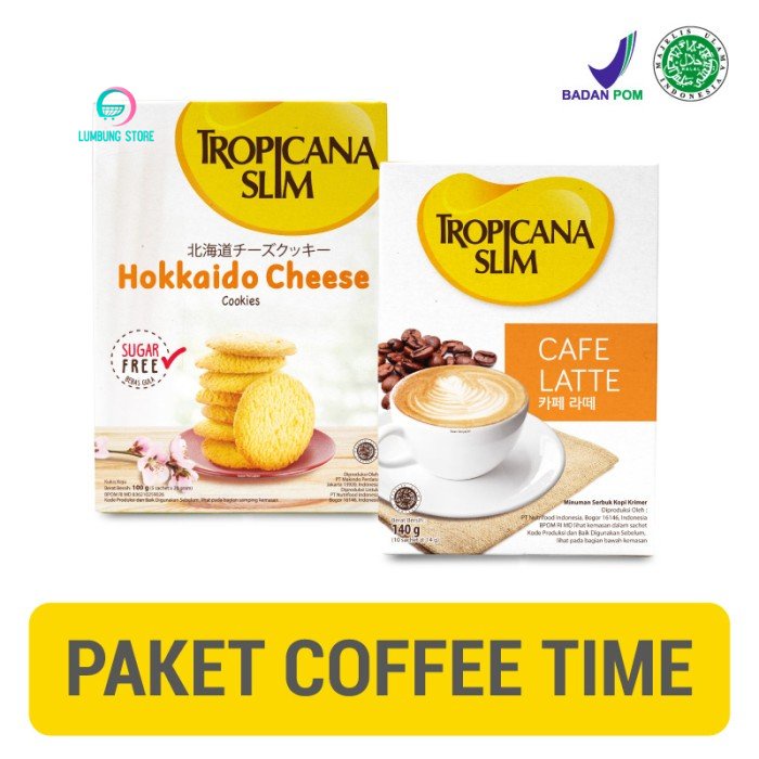 

Tropicana Slim Hokkaido Cheese Cookies + Cafe Latte (10 Sch)