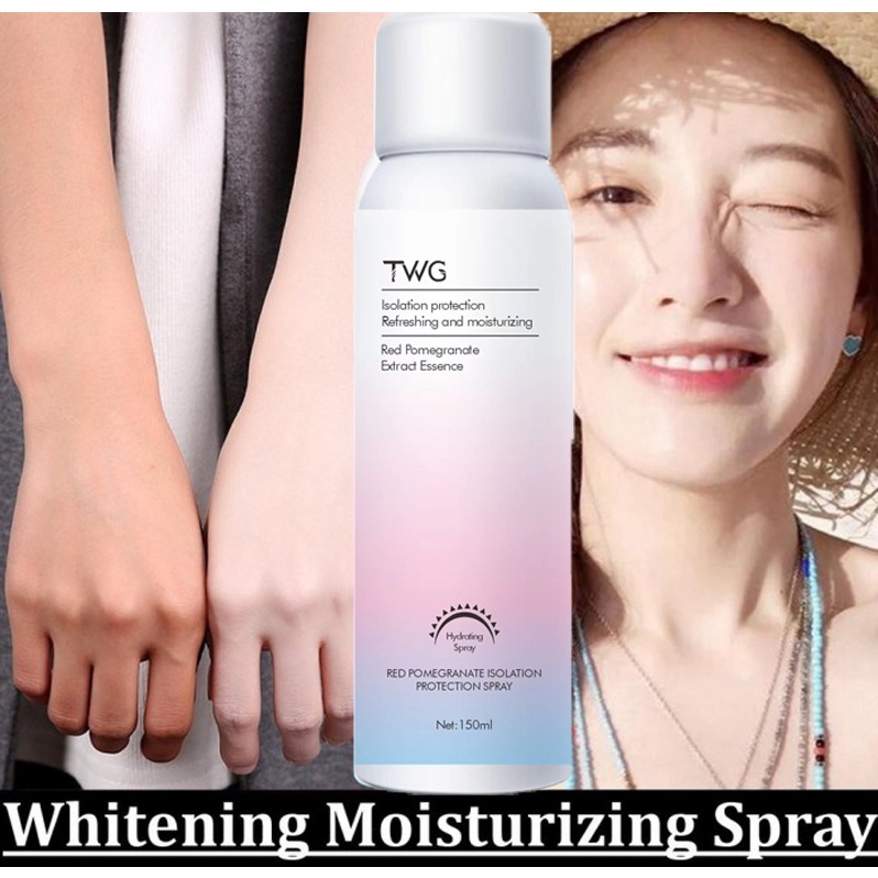 (UMU SUPPLIER) TWG SPRAY LOTION PEMUTIH KULIT BADAN WAJAH - BODY CREAM /  WHITENING INSTAN UV MOISTURIZING  SKINKARE KOREA