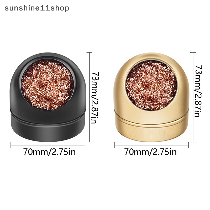 Sho 1Pcs Soldering Solder Ujung Besi Pembersih Baja Kawat Sponge Ball N